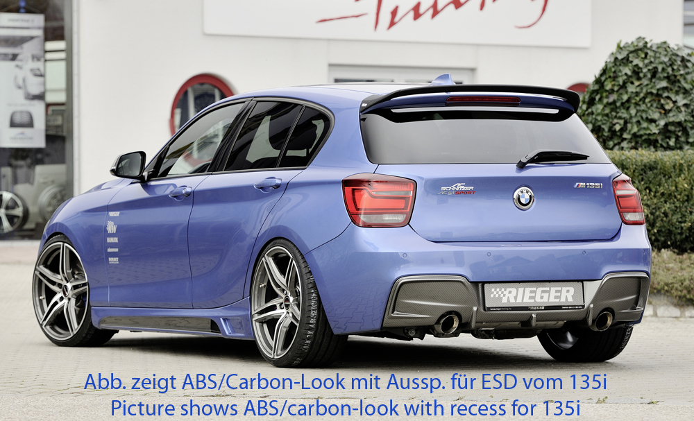 Achterdiffuser BMW 1 serie Rieger