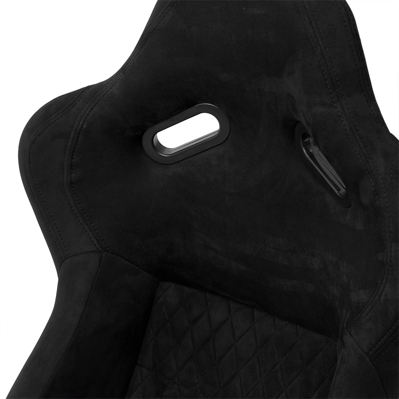 Sportstoel 'LV' - Zwart - Vaste polyester rugleuning - incl. sledes