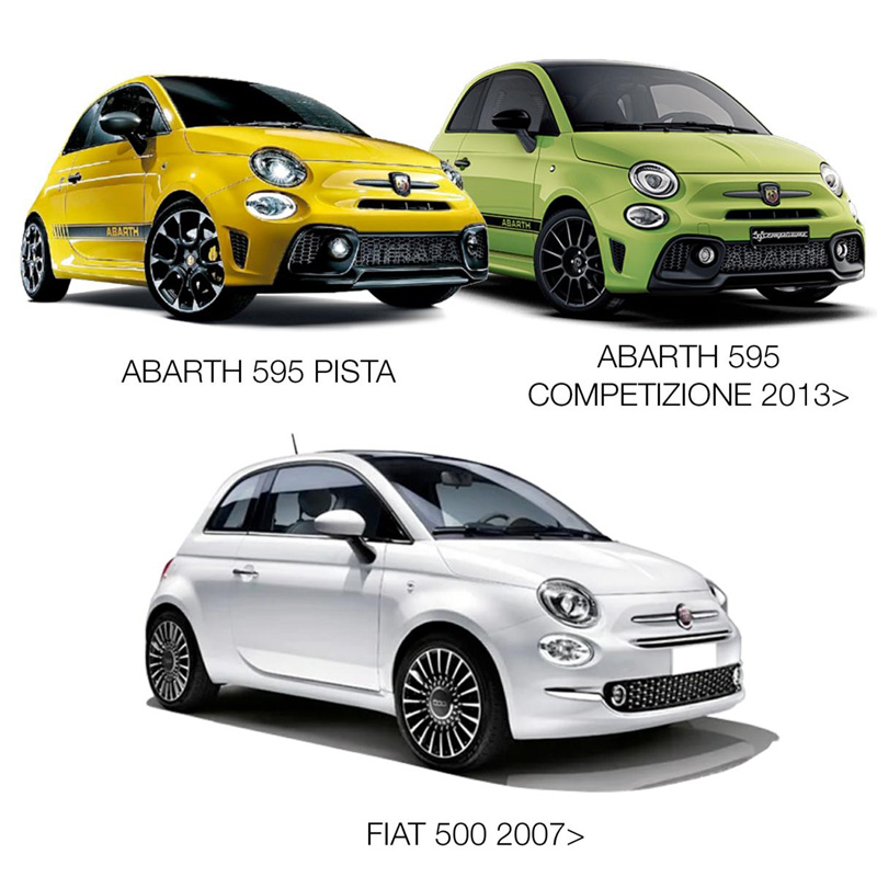 Simoni Racing Aluminium-Spurverbreiterungssatz - 2x12mm(VA) - 2x16mm(HA) (Mittenzentrierung 58,1mm) mit Radschrauben - passend für Abarth, Fiat Diverse