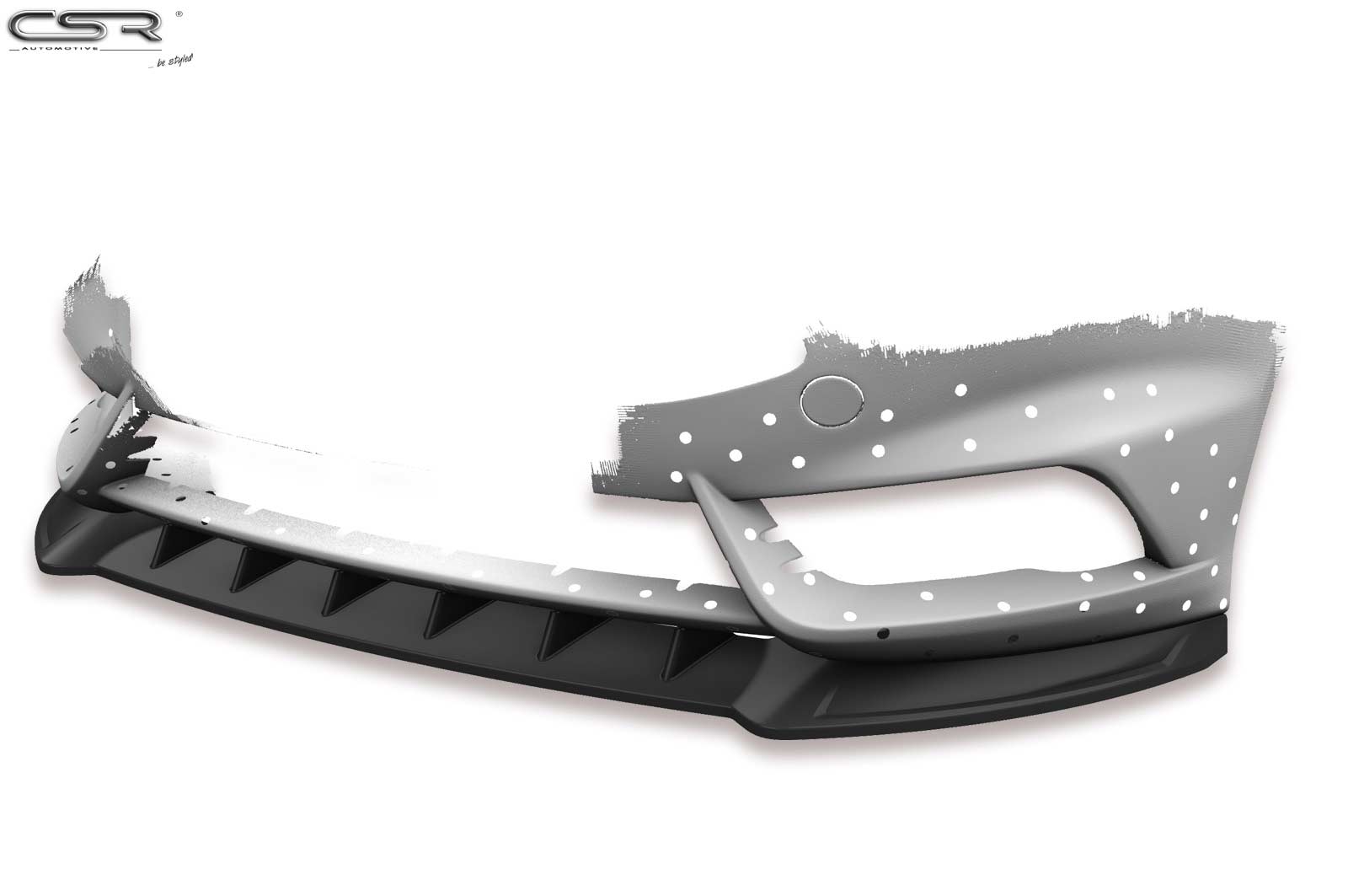 Voorspoiler Ford Fiesta MK7 ST Mat Zwart