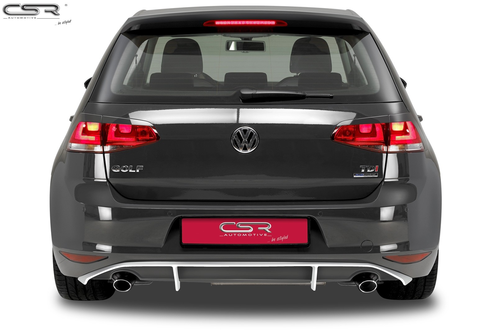 Achterbumper Diffusor VW Golf VII 08/2012- CSR