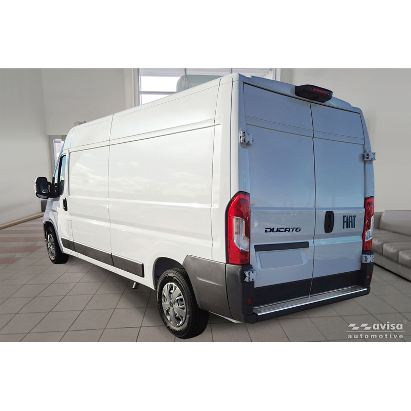Avisa Stainless Steel Rear bumper protector  Fiat Ducato III Facelift 2023- / Opel Movano III Facelift 2023- / Toyota Proace Max 2024- 'Ribs' (2 pieces)