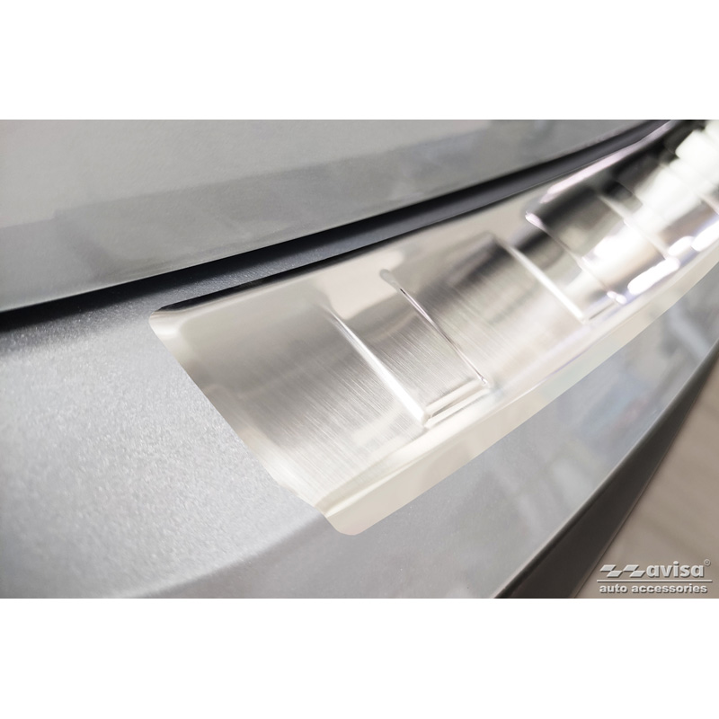Stainless Steel Rear bumper protector  Skoda Enyaq iV 2020- excl. Coupe 'Ribs'