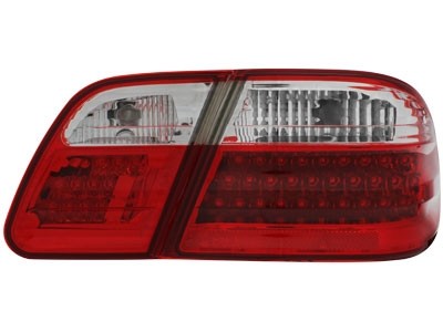 Taillights Mercedes E-Class W210 95-02 LED Red/White