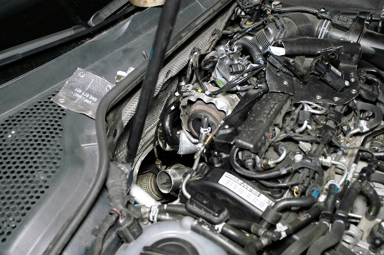 AUDI A3 8V Sedan QUATTRO 2.0 TDI (150 Hp) 2013 Turbo Downpipe (replaces diesel soot filter) With sen