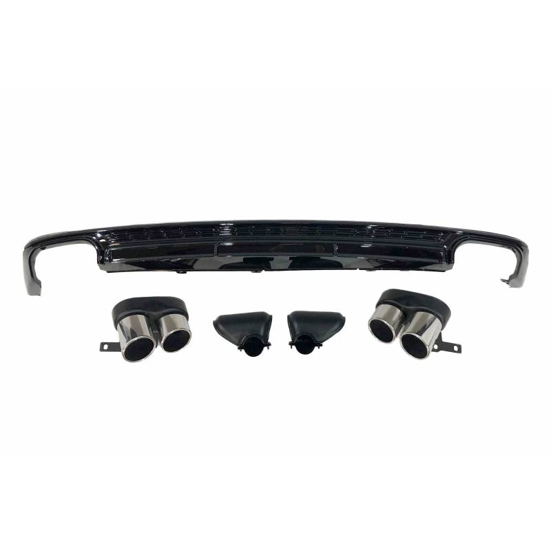 Diffuser Audi A6 C8 S-Line S6 Look Chroom