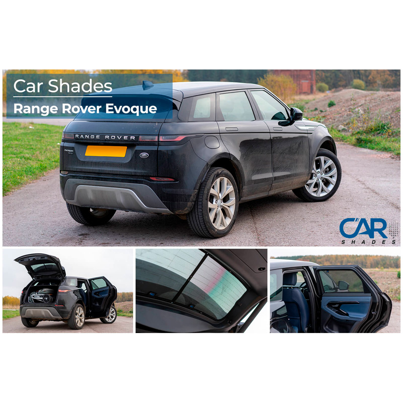 Set Car Shades  Range Rover Evoque 5 doors 2019- (6-pieces)
