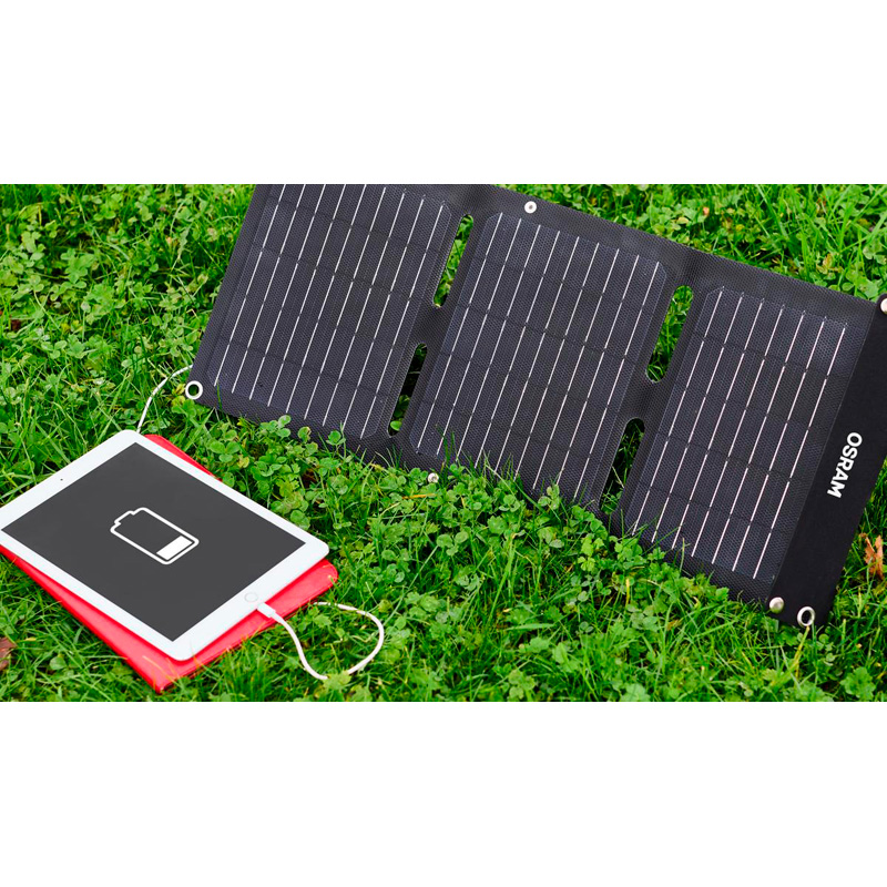 Osram BATTERYcharge SOLAR 20W - incl. USB lader Type A & Type C - Solar Panel