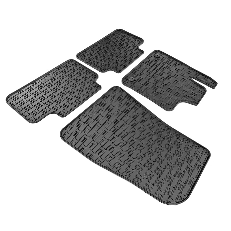 Rubber car mats set  Volvo C40 Recharge 2021- & XC40 Recharge 2021- (4-pieces + fixing system)