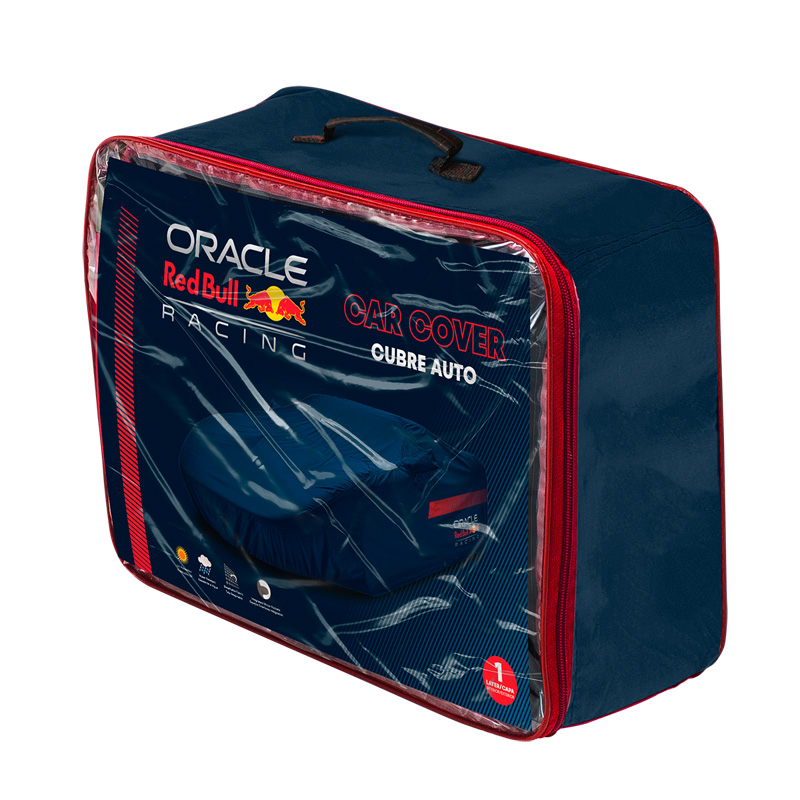 Red Bull Oracle Universal 3-layer car cover - Size L - Blue/Red