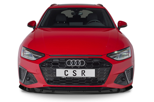 Voorspoiler Audi A4 B9 FL S-Line 2020-.. Glans Zwart