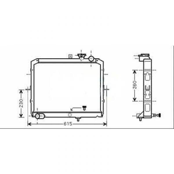 Radiator PREGIO 98->> 374x535x37. +/-AC 61 KW