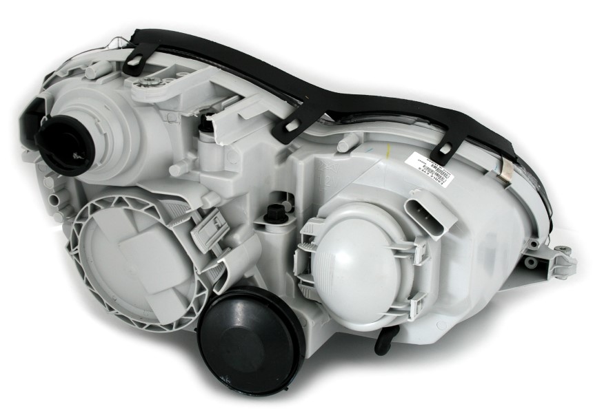 Koplampen Mercedes W203 00-04 Clear zwart