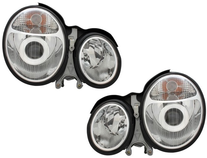 Koplampen Mercedes E-Class W210 99-01 chroom