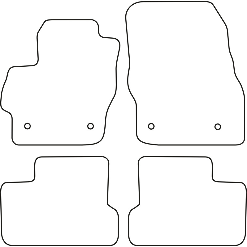Set velour car mats  Mazda 3 2009-2013
