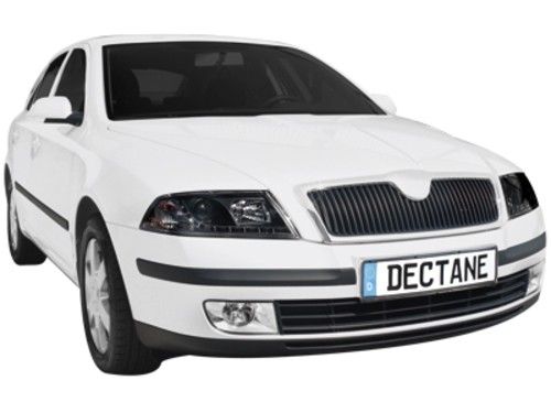 Koplampen Skoda Octavia 05-09 DRL look Devil Eyes HID zwart