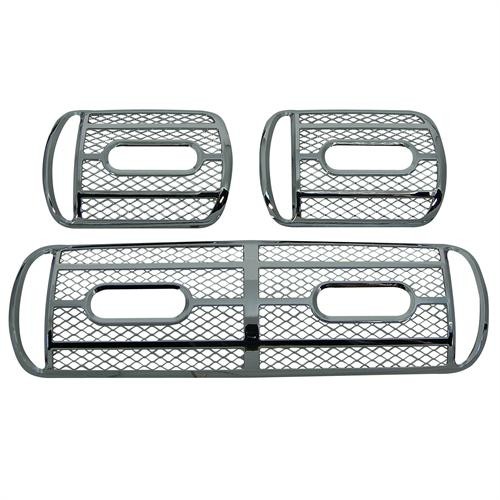 CChrome luchtroosters Audi A3 96 - 00 3 delig