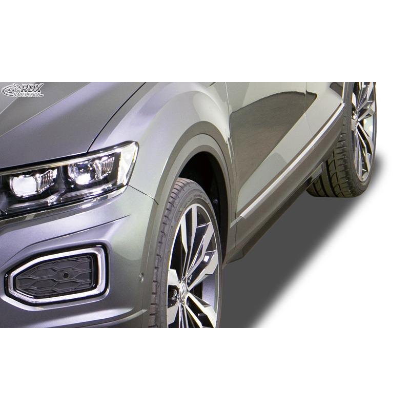 Side skirts 'Slim'  Volkswagen T-Roc 2017- (ABS glossy black)