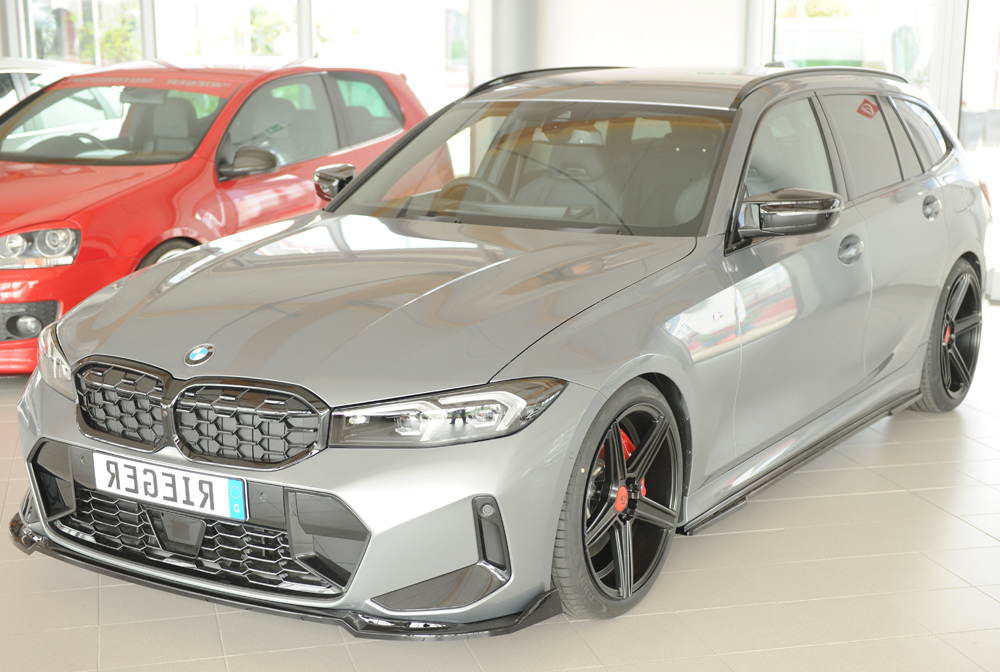 Zijskirts BMW 3 Serie M Pakket G20 G21 Rieger Glans Zwart