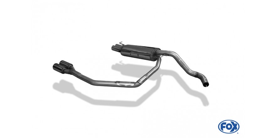 VW Golf IV Einddemper Uitgang rechts/links 63,5mm - 2x76 Typ 13