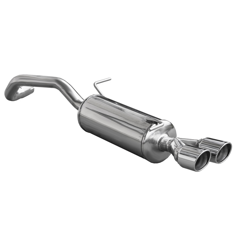 100% Inox Sport Exhaust  Audi A1 1.4TFSi (122HP) 2011- 2x80mm X-Race
