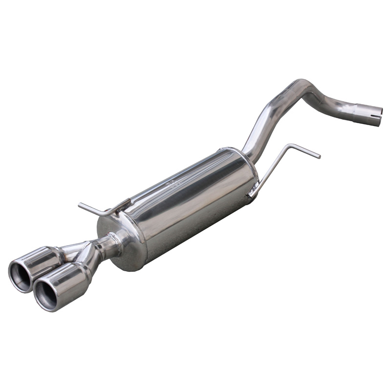 100% Inox Sport Exhaust  Volkswagen Polo 6R GTi 1.4 16v TSi (180HP) 2010- 2x80mm (Ø55mm)