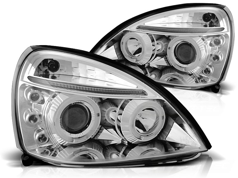 Koplampen Renault Clio C 01-05 Chroom