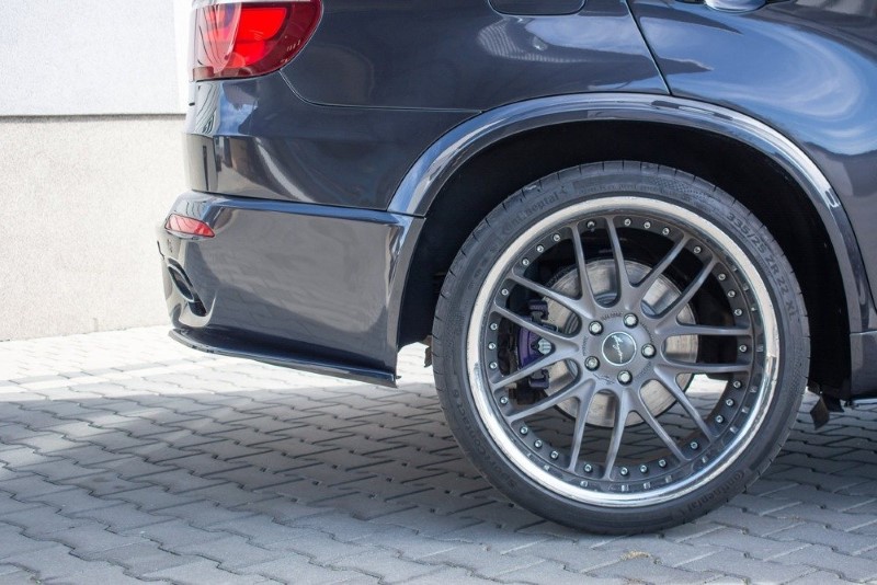 Achterzij Spoilers BMW X5 E70 Facelift M-Pack Glanzend Zwart