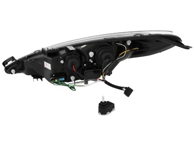 Koplampen Peugeot 207 06- Devil Eyes LED Zwart