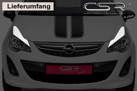 Koplampspoilers Opel Corsa D