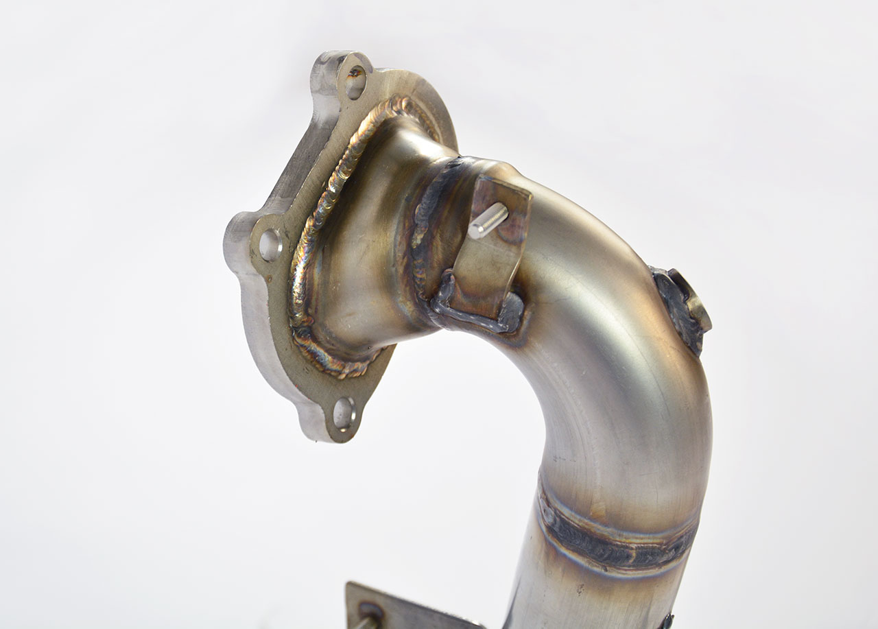 595 ABARTH 1.4T (145 Hp) (Ø65) 2015 Turbo downpipe kit + Metallic catalytic converter 100CPSI