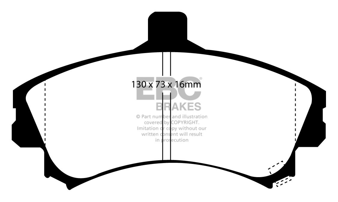 EBC Brakes PORSCHE 911 3.0 Turbo 74-77 Remblokken achterzijde re
