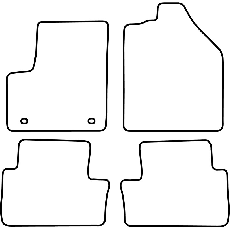 Set velour car mats  Ford Tourneo Connect 2003-2010