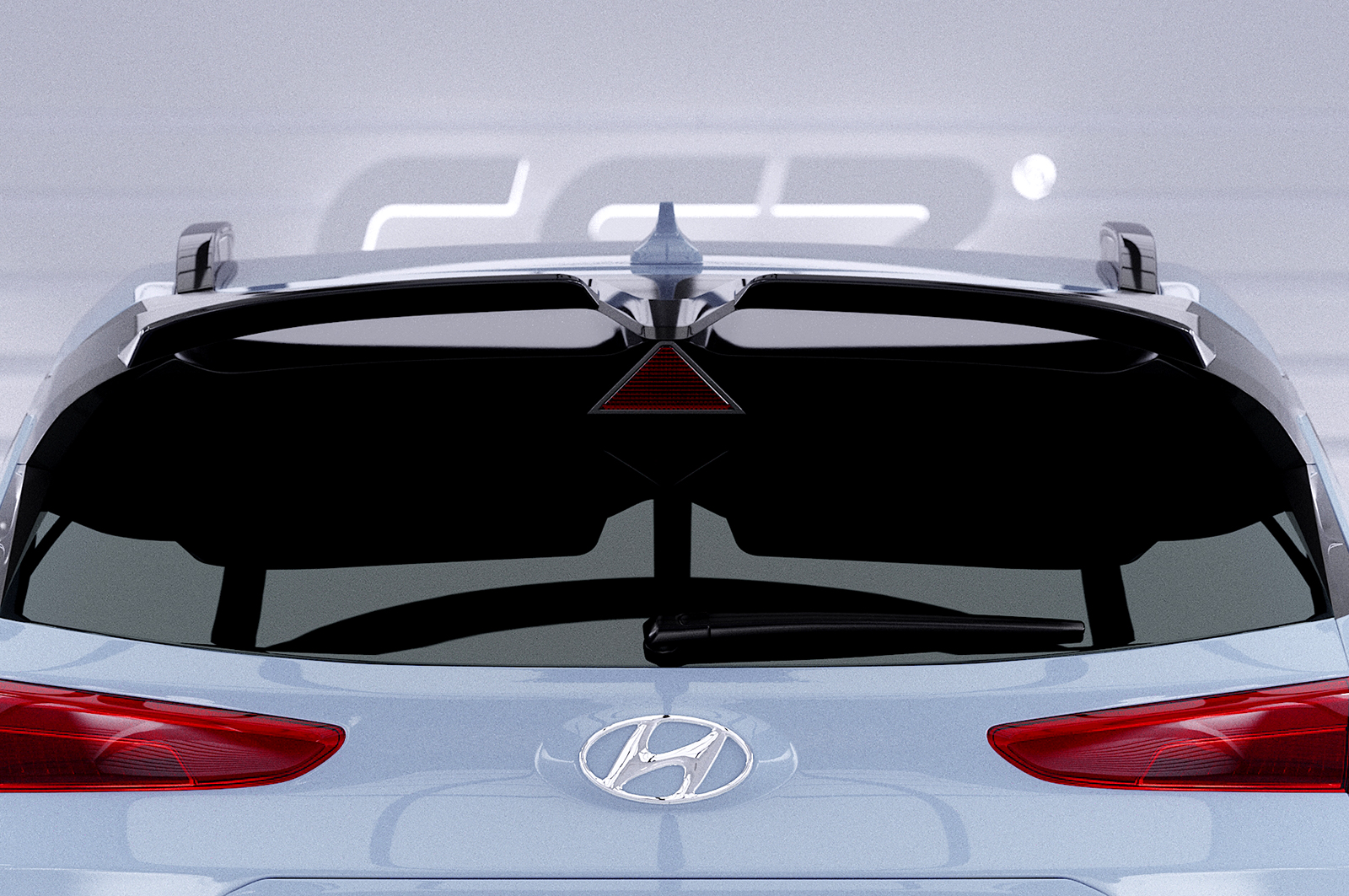 Spoiler Hyundai Kona N CSR Glans Zwart
