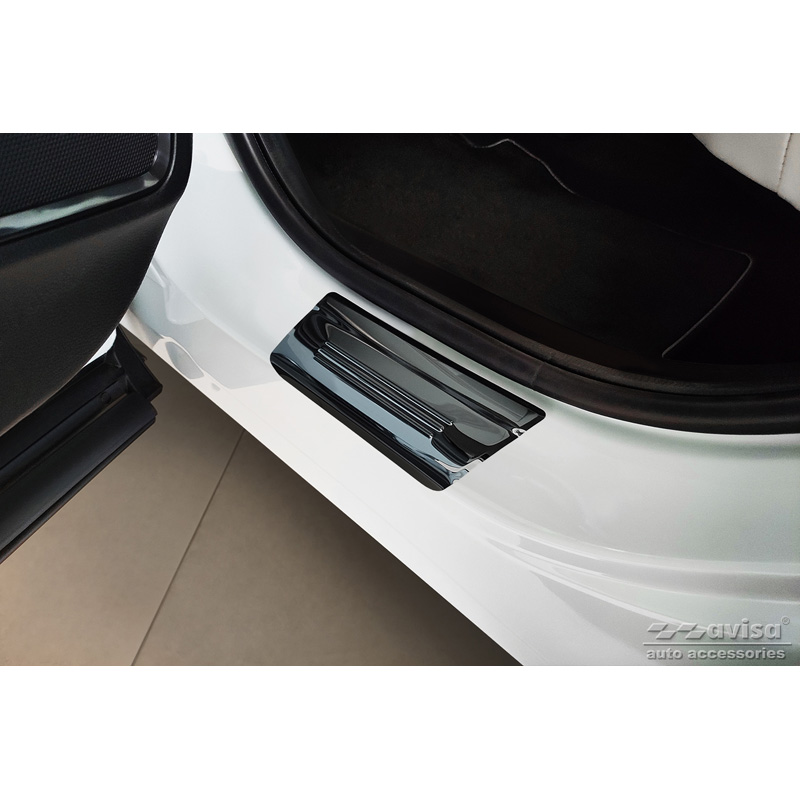 Zwart RVS Instaplijsten  Honda HR-V 2021- 'Hybrid' - 4-delig