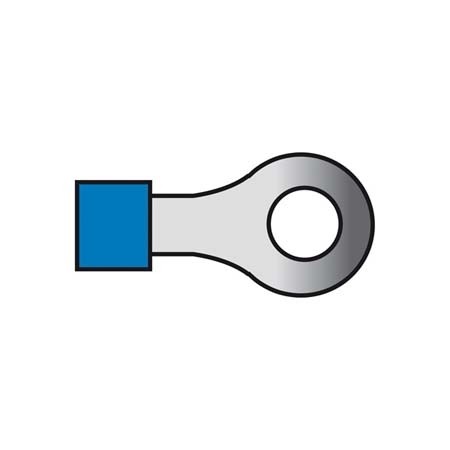 Kabelverbinders 654 blauw 50st