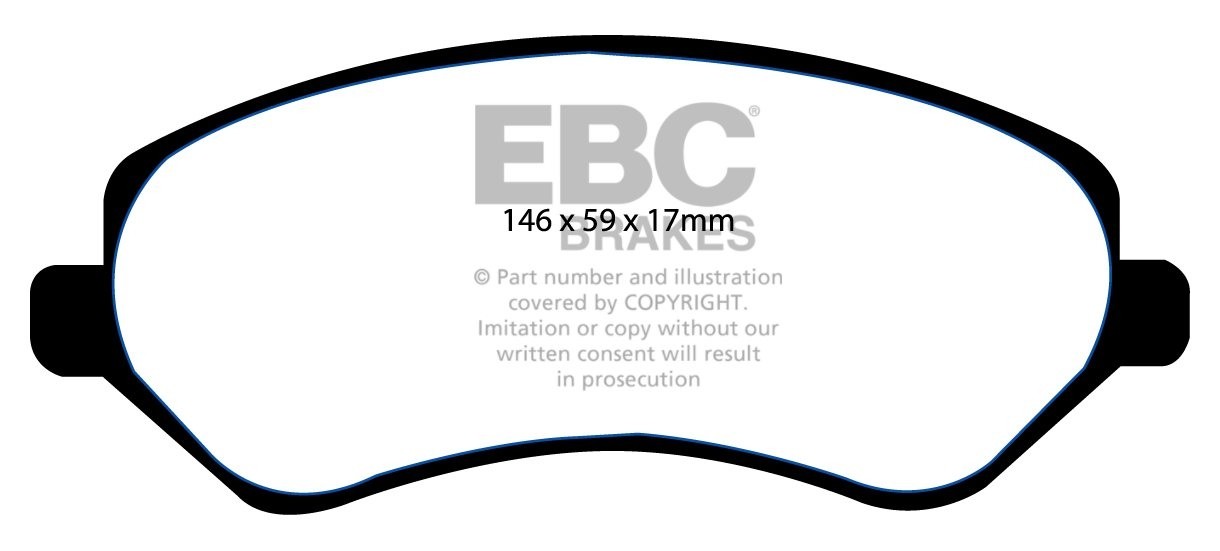 EBC Brakes JEEP Cherokee 3.7 2004-2007 Remblokken voorzijde