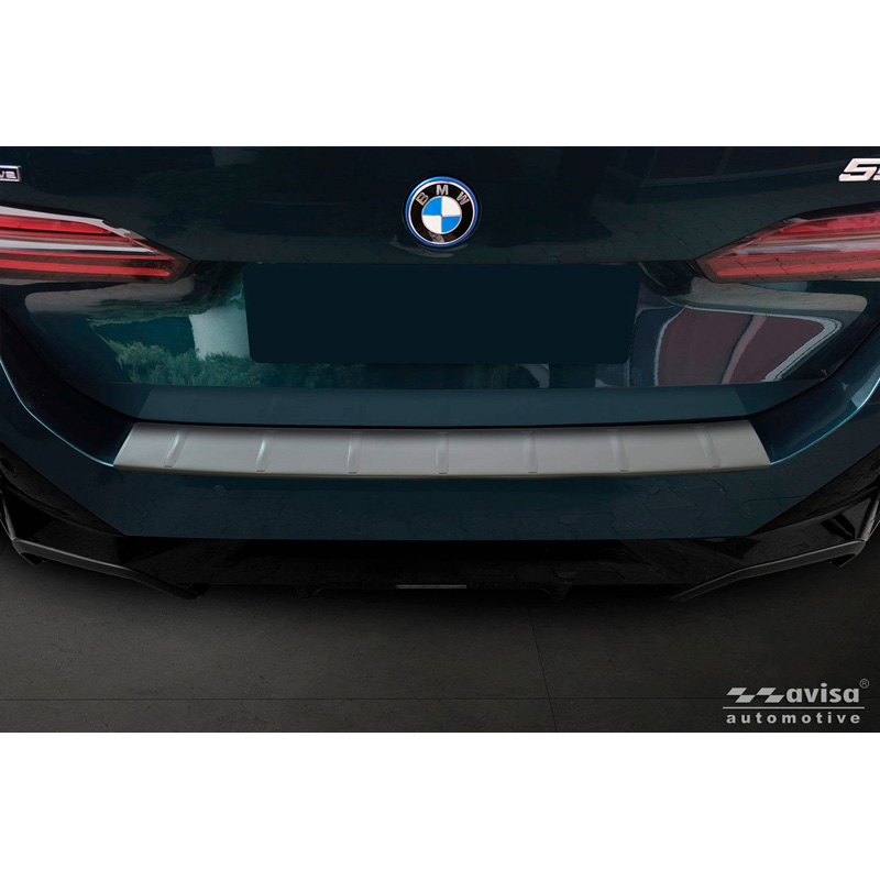 Avisa Stainless Steel Powdercoated Rear bumper protector  BMW 5 Series Touring (G61) 2024- incl. M-Sport 'Soft Silver'