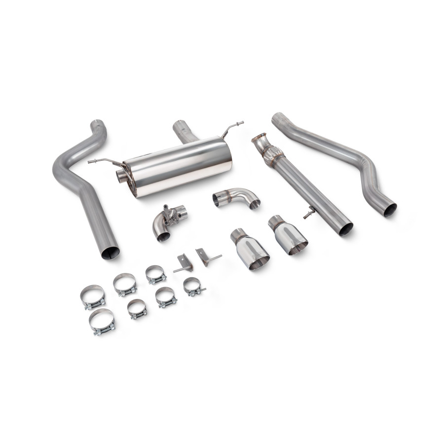 BMW 2 Series F22 M235i 3.0L Non-resonated cat-back system with valve Scorpion