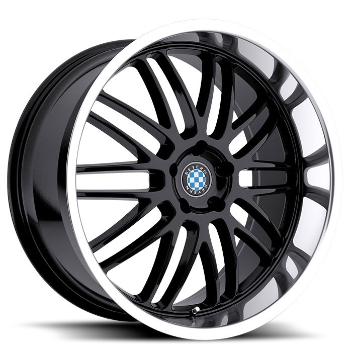 Velgen Beyern Mesh 18x9,5 5x120 ET30 Glanzend Zwart + Machined R