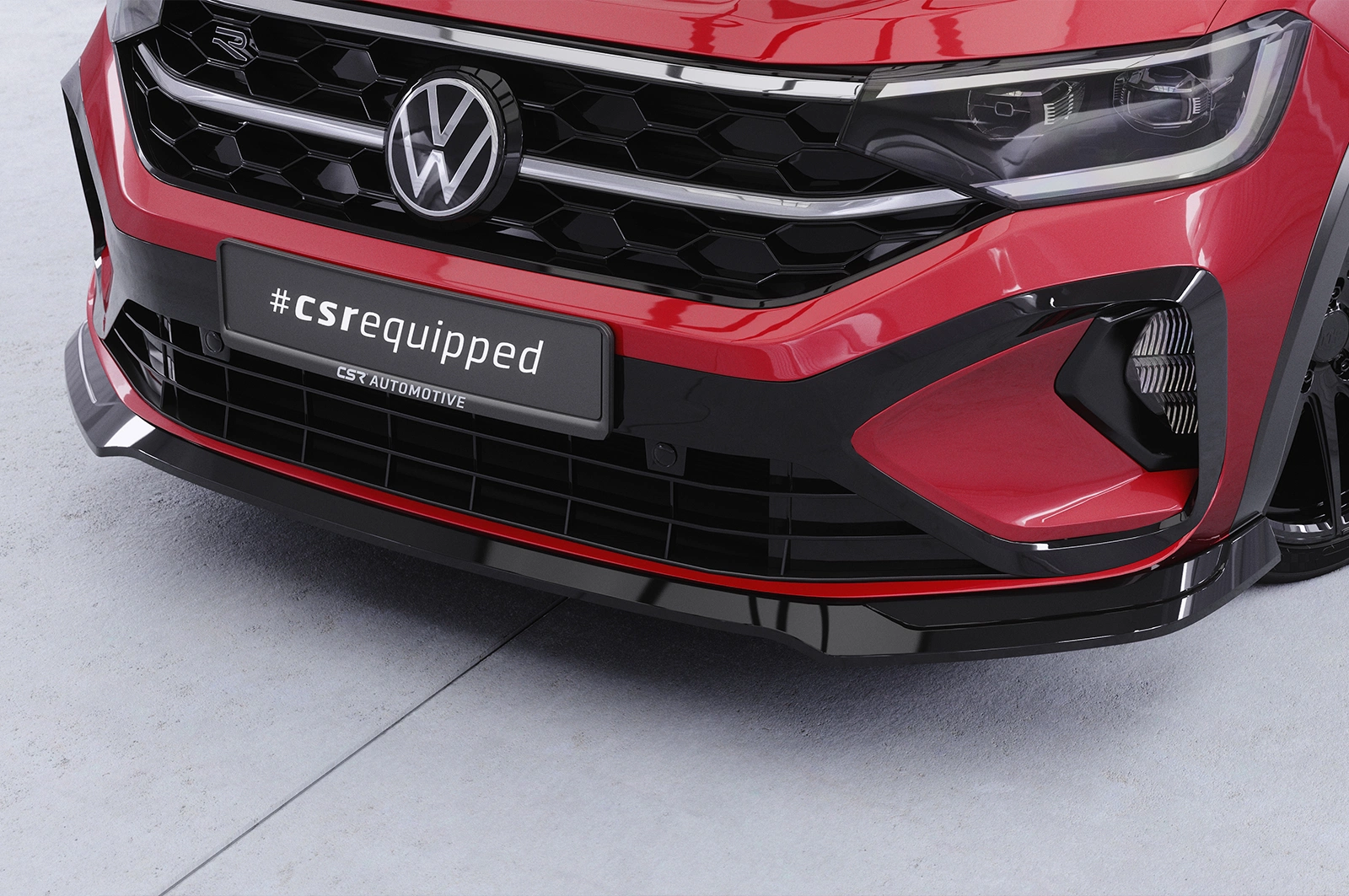 Voorspoiler VW Taigo (Typ CS) glans zwart