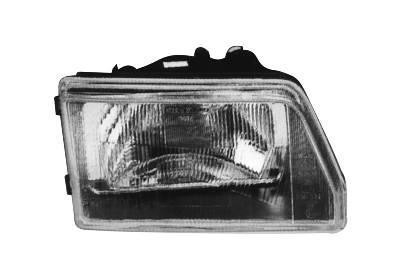 koplamp, H4, zwart huis, hydr verstelb, rechts Fiat Cinquecento,
