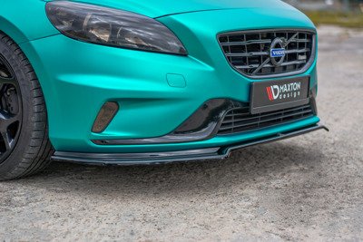 Voorspoiler Volvo V40 R-design Zwart Glans