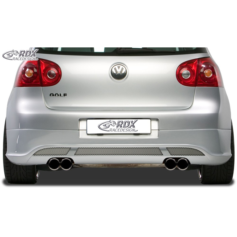Rear bumper skirt  Volkswagen Golf V Hatchback 3/5-doors 2003-2008 'V2' (exhaust left/right) excl. Variant/Plus (ABS)