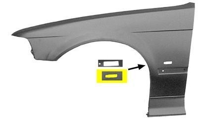spatbord, rechts, 10/1996-BMW 3 serie E36, 1990-1998