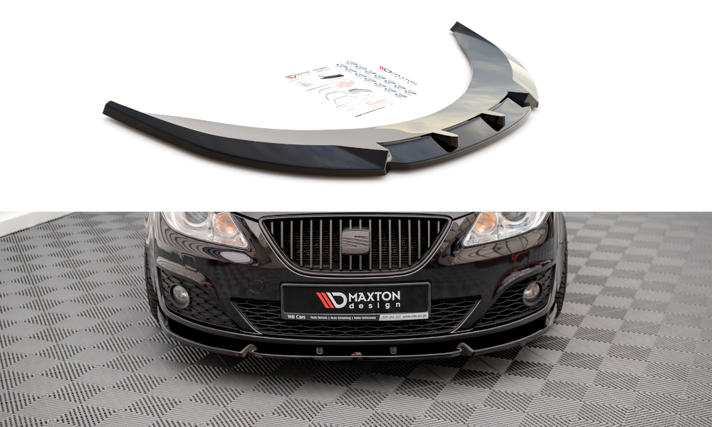 Voorspoiler V.1 Seat Exeo Maxton Glans Zwart