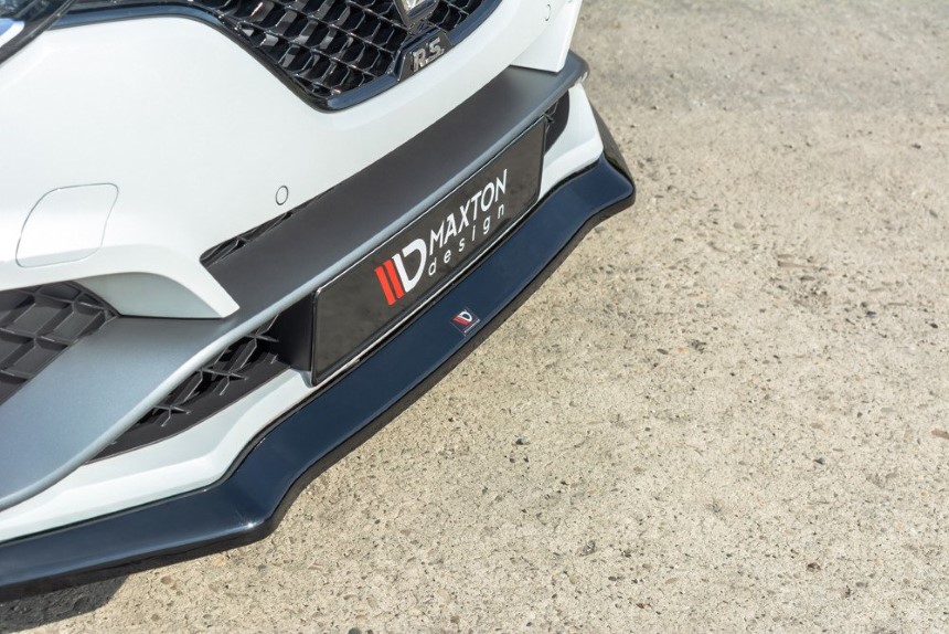 Voorspoiler Renault Megane 4 RS Maxton Design glans zwart V.2