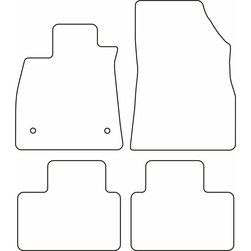 Set velour car mats  Renault Talisman 2016-