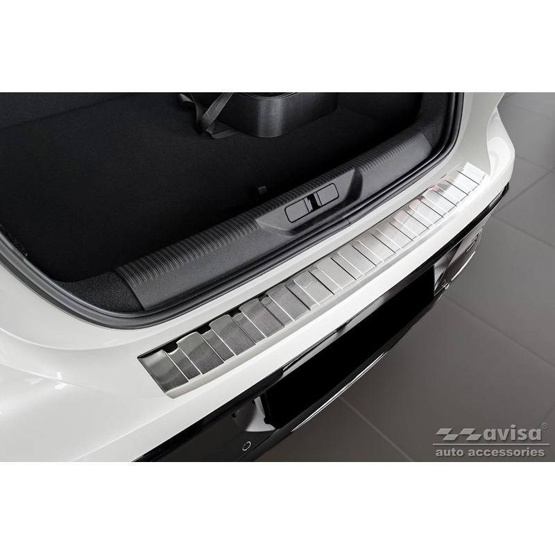 Stainless Steel Rear bumper protector  Peugeot 308 III HB & SW 2021- 'Ribs'