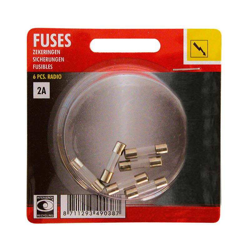 Carpoint Radio Fuses 2A 6-pieces